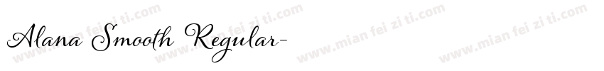 Alana Smooth Regular字体转换
